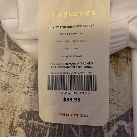 Fabletics white jacket. NWT - Picture 5 of 5